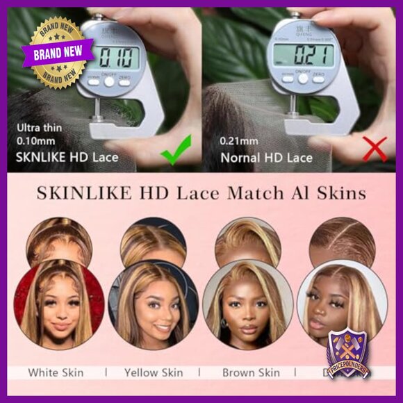 Full Lace Frontal Wig Human Hair 200% Density Body Wave Pre Plucked main image 5
